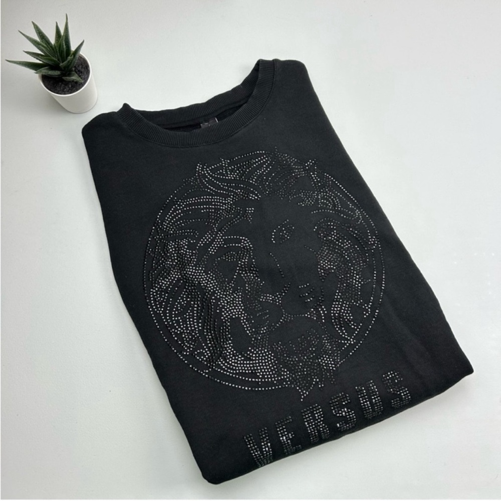 Versus Versace sequin lion head sweatshirt